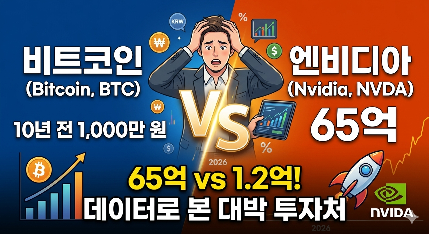 비트코인 엔비디아 투자 비교 10년 수익률 데이터 분석