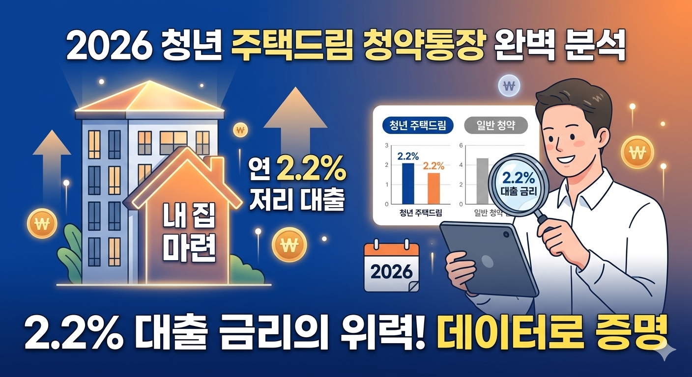 2026 청년 주택드림 청약통장 일반 청약 비교 대출 혜택 데이터 분석